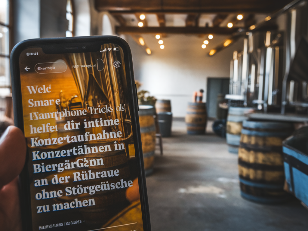 Welche smartphone-tricks helfen dir, intime konzertaufnahmen in biergärten an der ruhraue ohne störgeräusche zu machen?