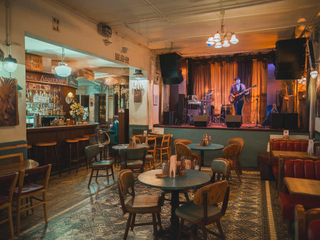 Welche cafés verwandeln sich abends in intime song-sessions und wie reserviere ich einen platz?