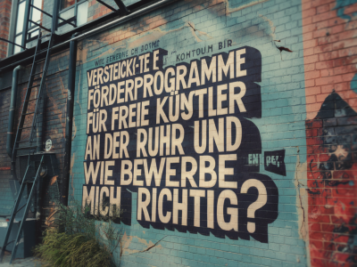 Wie erkenne ich versteckte förderprogramme für freie künstler an der ruhraue und wie bewerbe ich mich richtig?