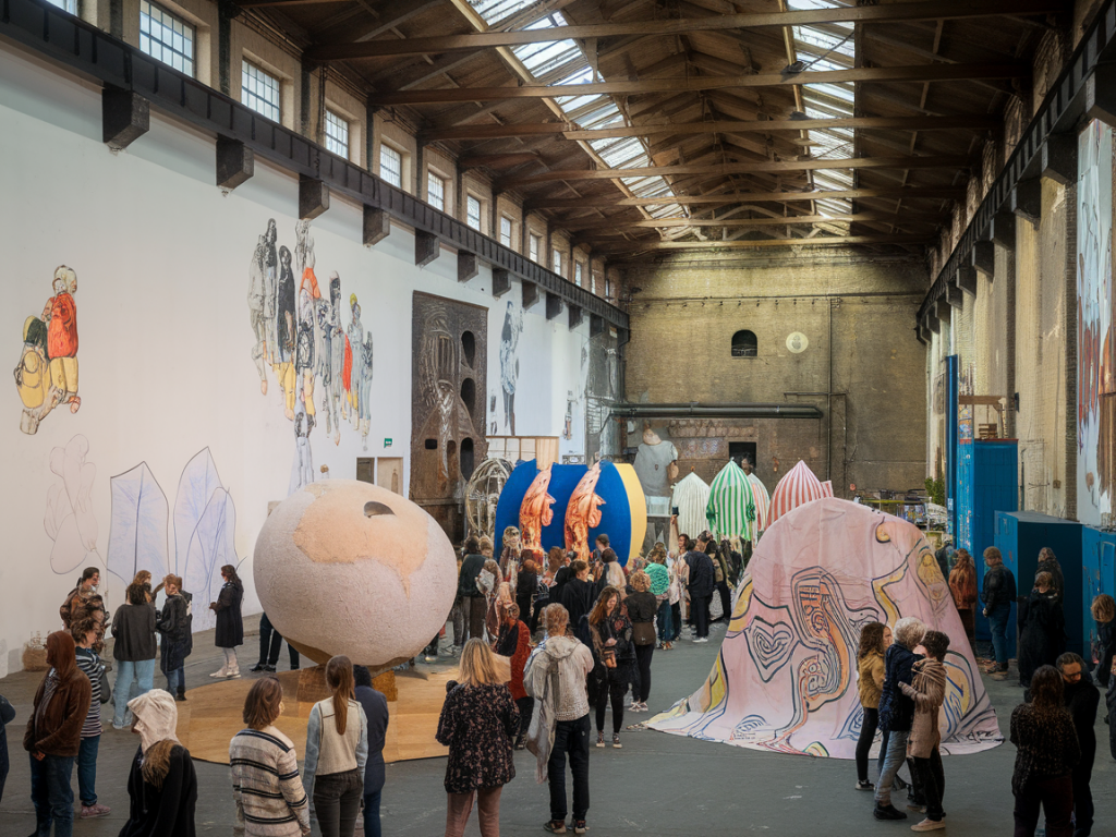 Wo organisiere ich eine pop-up-vernissage in einer ehemaligen fabrikhalle: genehmigungen, hanging und crowdbuilding