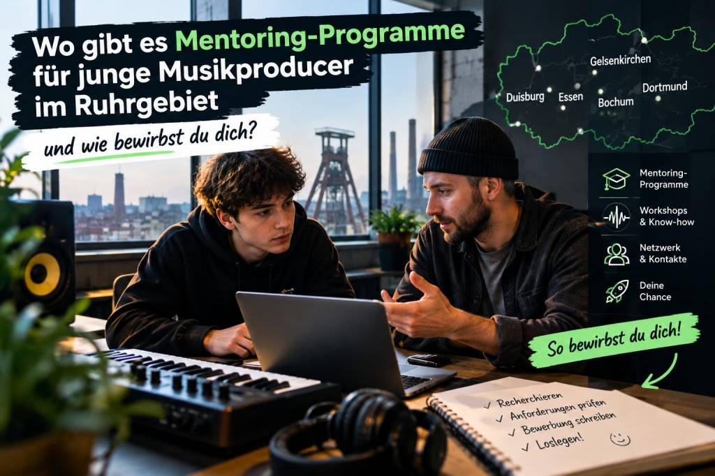 Wo gibt es mentoring‑programme für junge musikproducer im ruhrgebiet und wie bewirbst du dich?