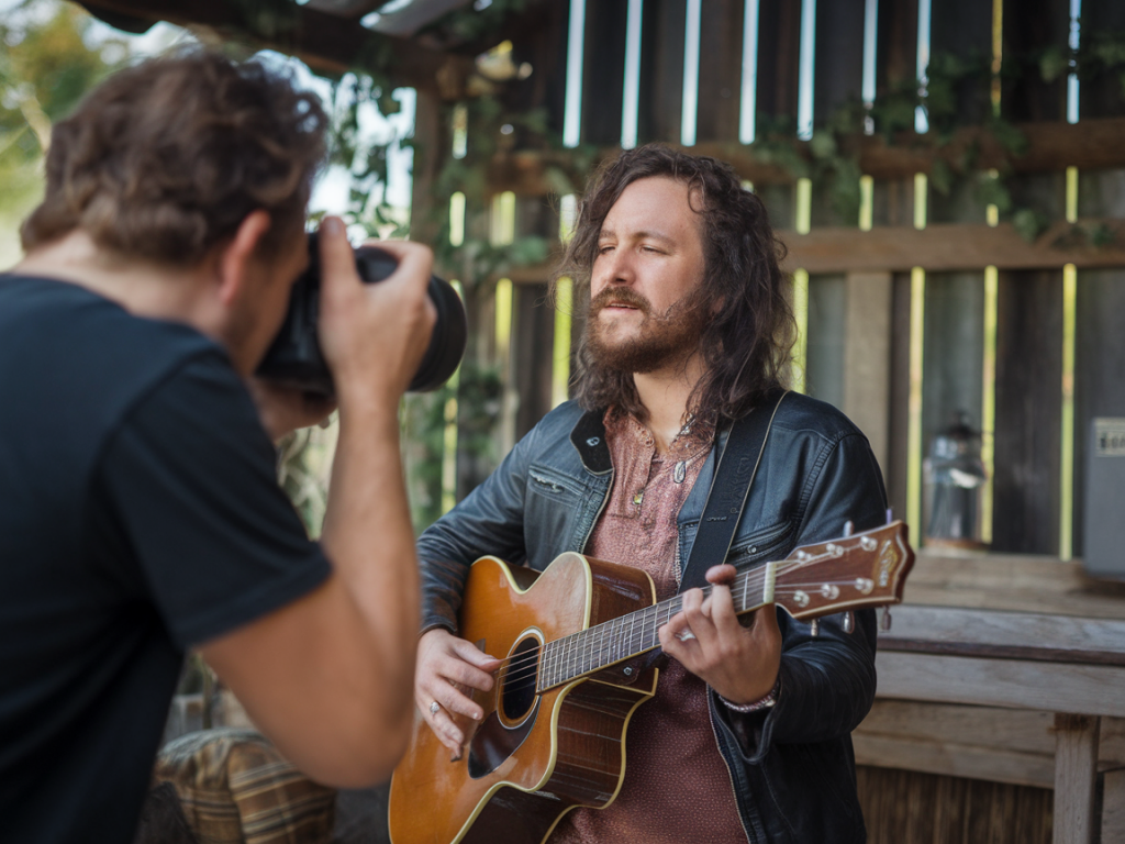 Wie arbeite ich als hobbyfotograf mit regionalen musikerinnen zusammen, um promotaugliche bilder zu erstellen?